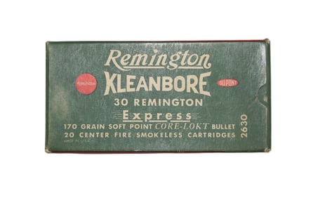 Remington Kleanbore 30 Rem Ammo Box