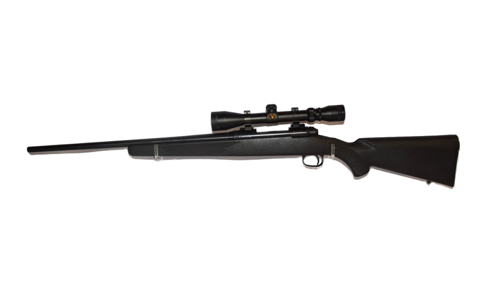 Savage Model 10 243WIN Rifle: Savage Model 10 243WIN Rifle. Serial Number: G082349. Barrel Length: 22 Inches. Mounted Simmons Sight. Checkered Detailed Grip and Forestock. Minor imperfections noticed consistent with age and use, o