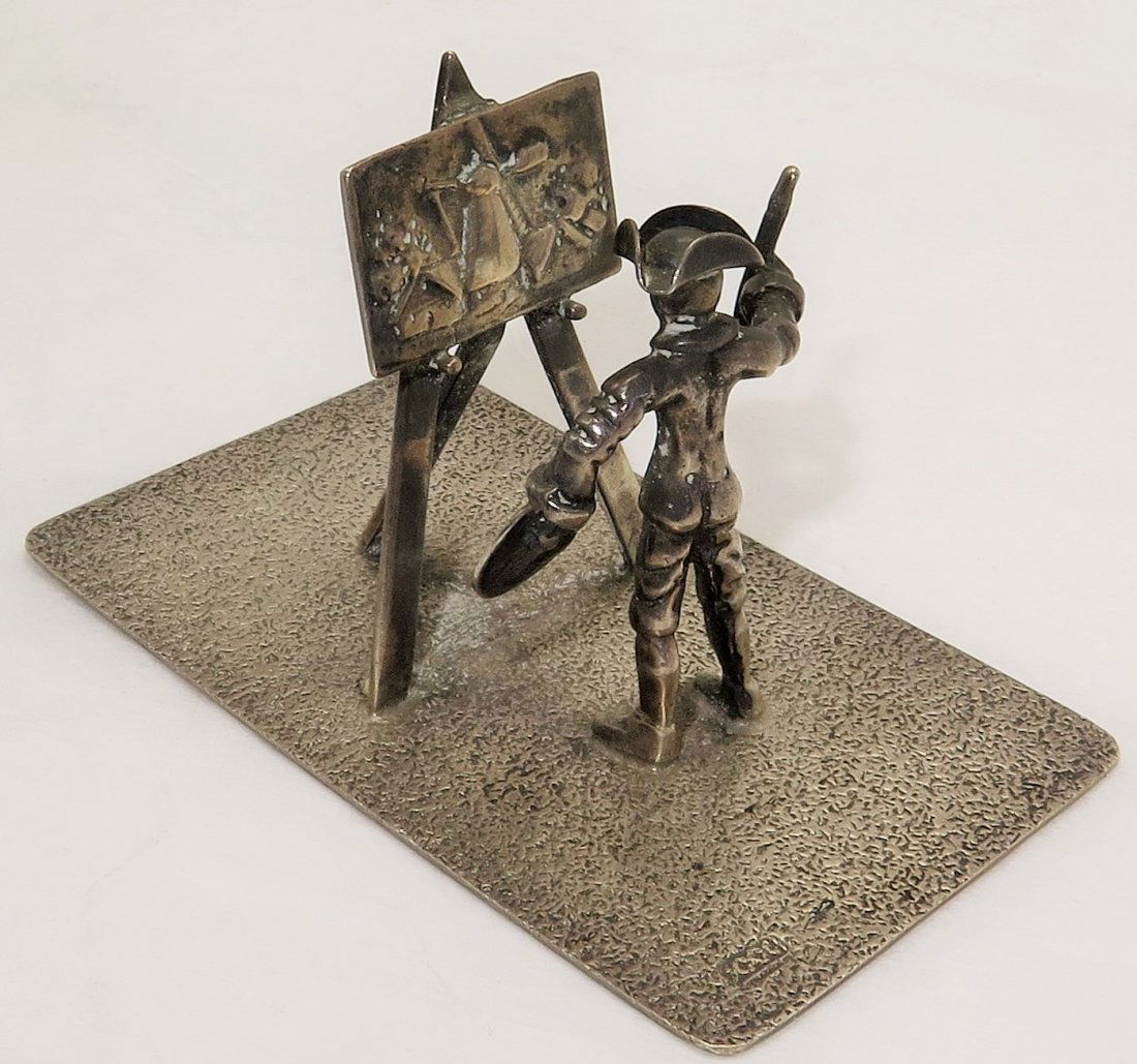 Dutch Silver Miniature Toy Artist Painting a Portrait (1 of 4)