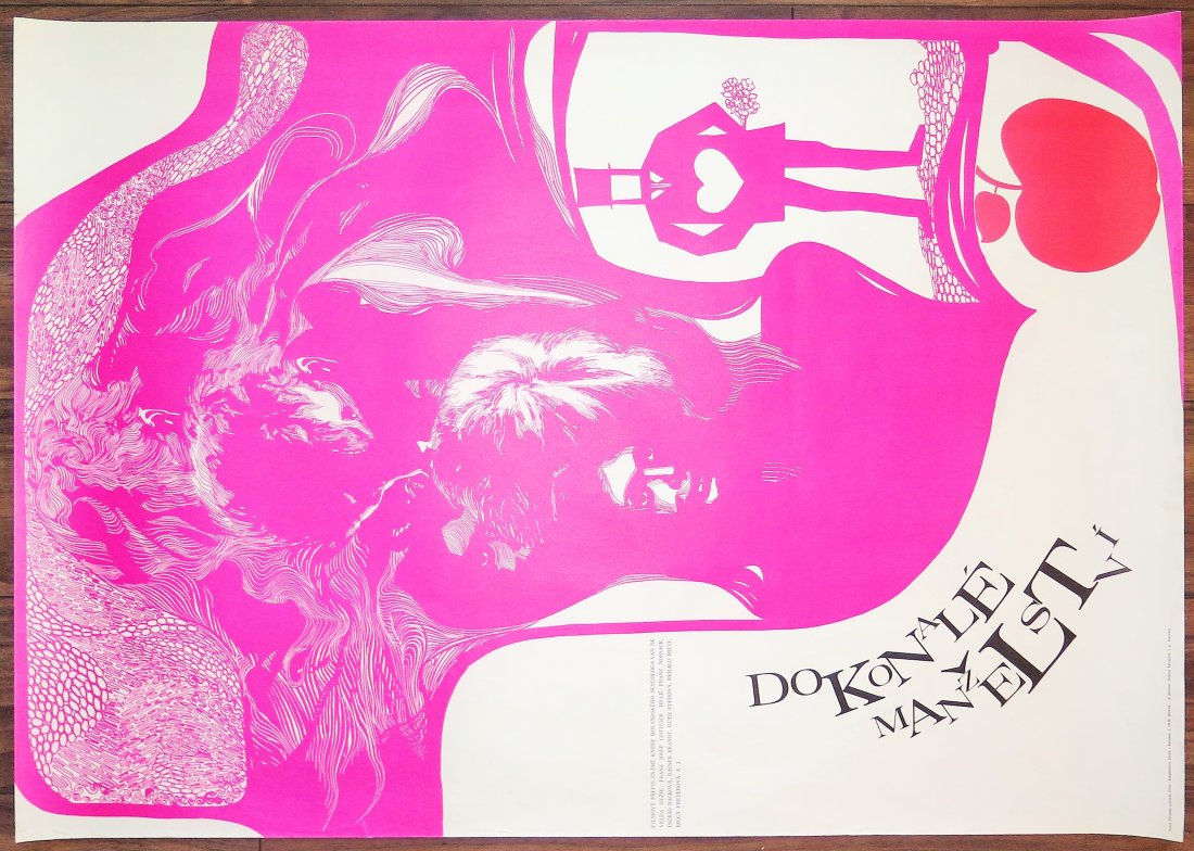 Ideal Marriage - Rudolf Altrichter Czech Film Poster: Vintage poster, Ideal Marriage - Artist Rudolf Altrichter - 1969 Czech A1 Movie Film Poster