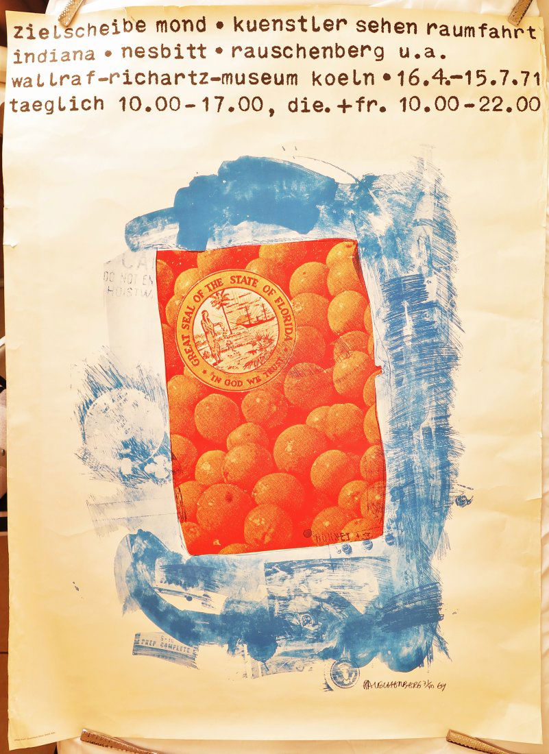 Robert Rauschenberg 1971 Art of the Sixties Vintage Pos (1 of 1)