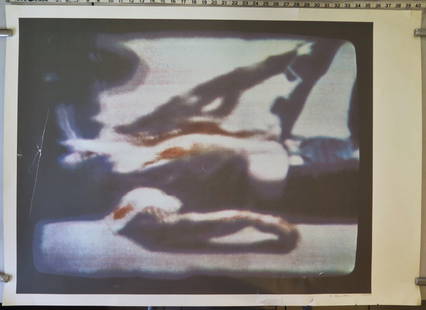 1970 Richard Hamilton Kent State Print Poster: This print has some damage.Signed and numbered in pencilEdition: 5000 (4193/5000), there were also 50 artist’s proofsPublished by Dorothea Lenohart, MunichPrinted at Dietz Offizin, Lengmoos, Ba