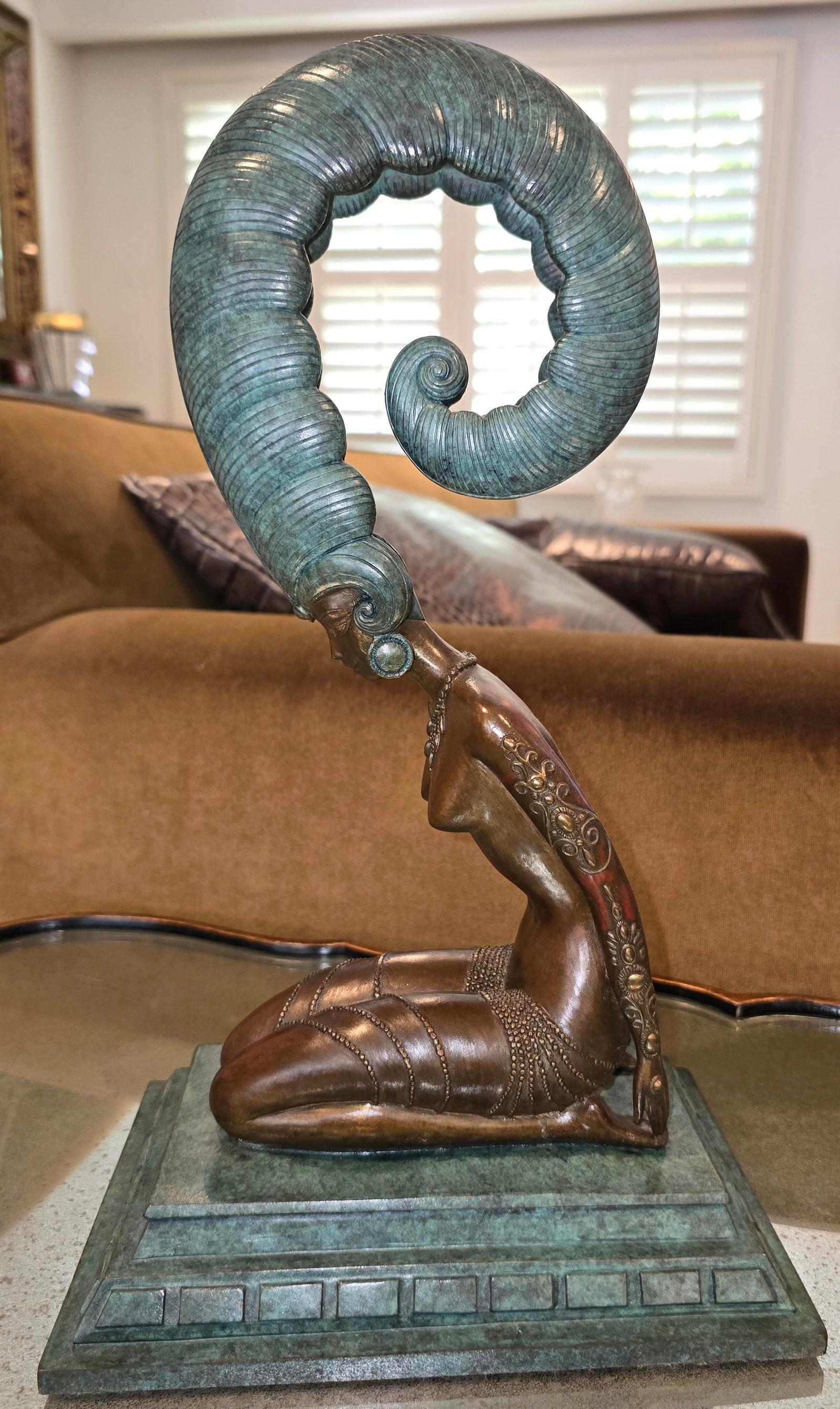 Erté "La Plume" Bronze Sculpture 1980 (1 of 5)