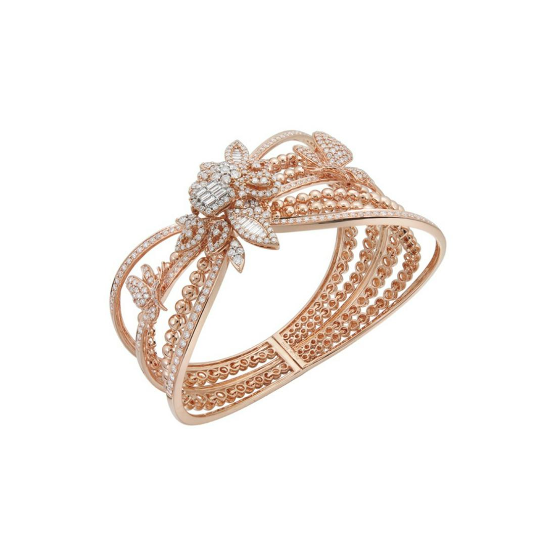 Certified 18k/14k Gold and Diamonds Bangle (1 of 2)