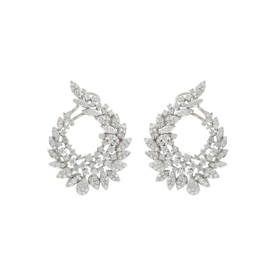 Certified 18k/14k Gold and Diamonds Earrings (1 of 2)