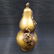 A GILT BRONZE DOUBLE GOURD BOTTLE STATUE QIANLONG MARK - 3