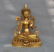 A GILT BRONZE GREEN TARA BUDDHA FIGURE QING DYNASTY.
