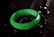 A NATURAL GREEN JADE BANGLE. - 3