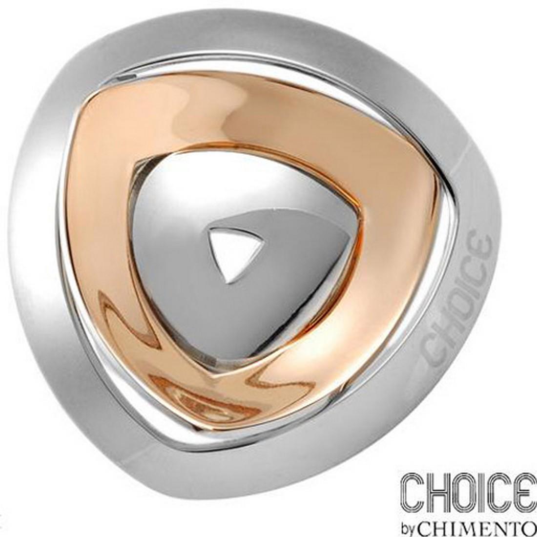 CHOICE BY CHIMENTO Brand Italian Made Ring in GP: Item: Ring | Original Brand Name: CHOICE BY CHIMENTO | Collection: Magic | Condition: Brand New | Made in: ITALY | Material: Gold Plated Stainless Steel | Color: Two Tone | Quality: 18K/StSl | Total I