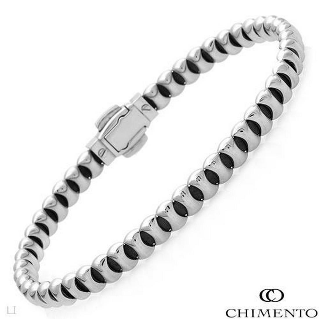 Name Brand Italian Bracelet in Two-Tone Stainless Steel: Item: Bracelet | Original Brand Name: CHIMENTO | Collection: Monsieur Bracelet | Condition: Brand New | Made in: ITALY | Material: Stainless Steel | Color: Two Tone | Total Item Weight: 18.5g. | Other