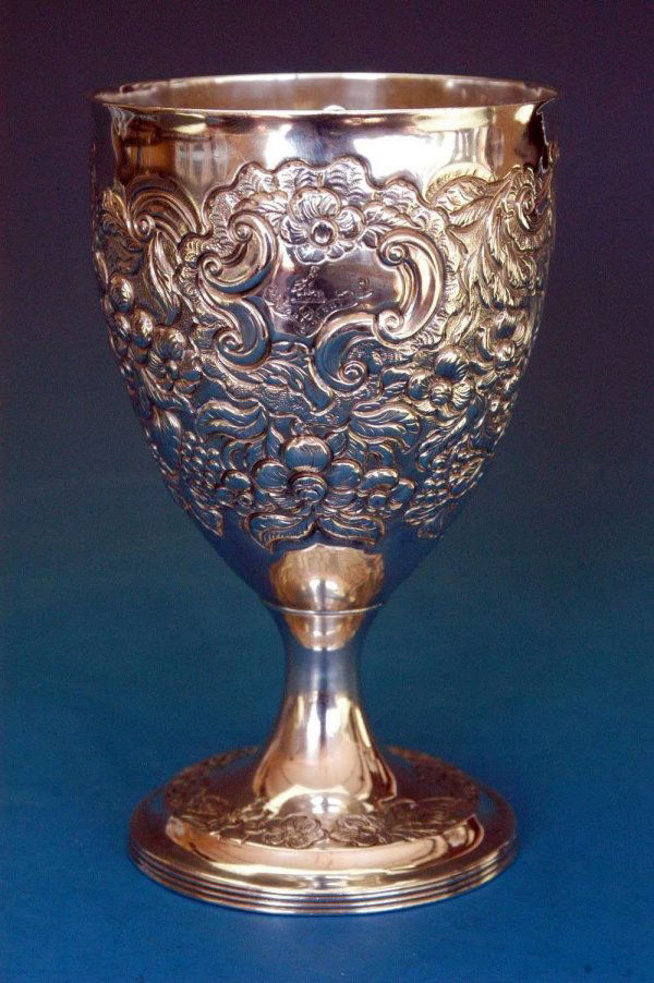 511 Irish sterling silver chalice / wine goblet.