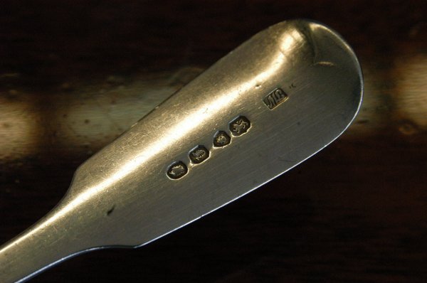 London sterling serving spoons marked TW (4) - 3