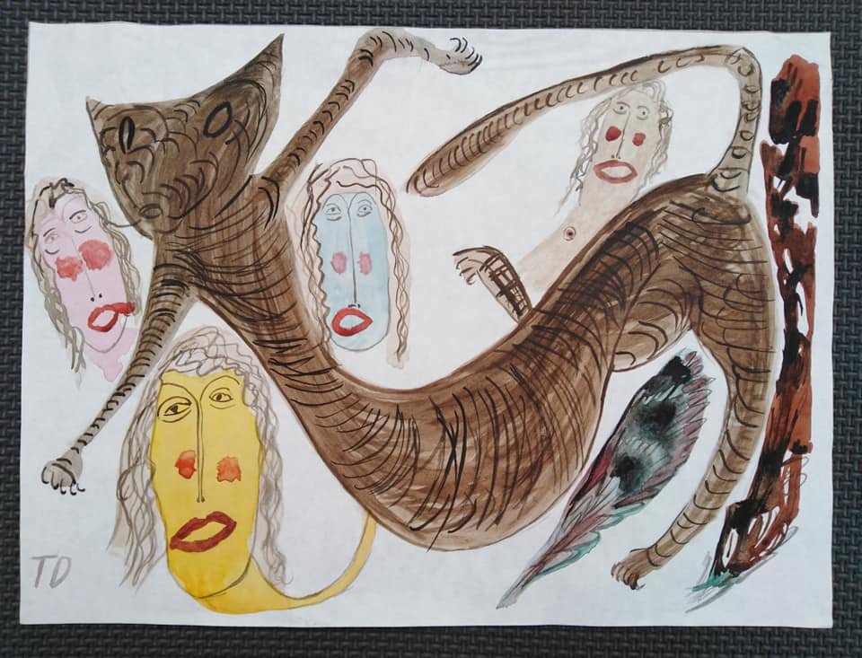 Thornton Dial. Tiger And Woman. (1 of 7)