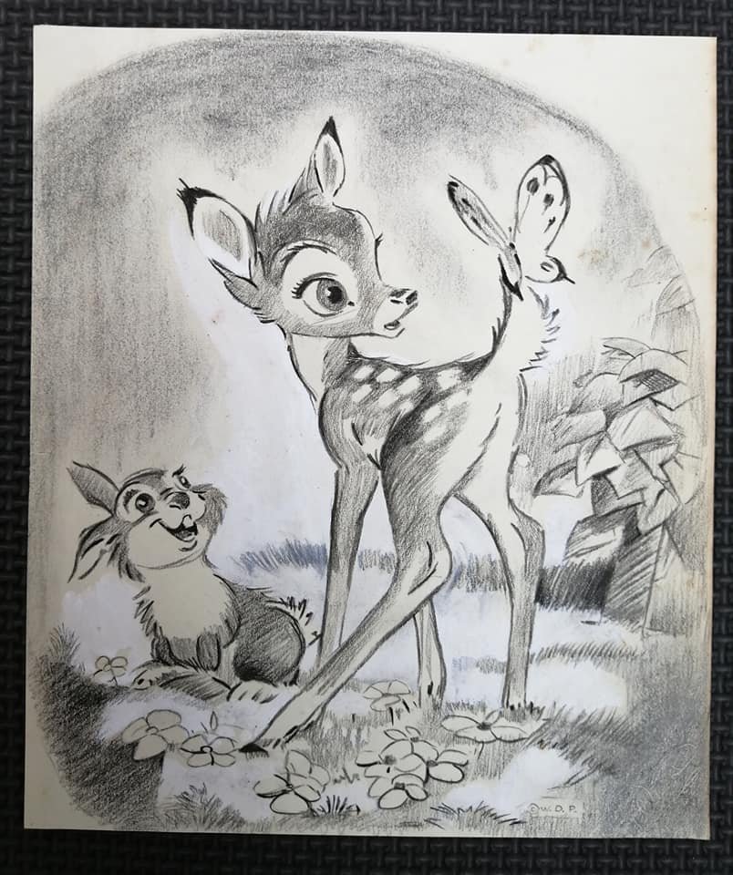 Attr Walt Disney American (1901-1966) Charcoal (1 of 6)
