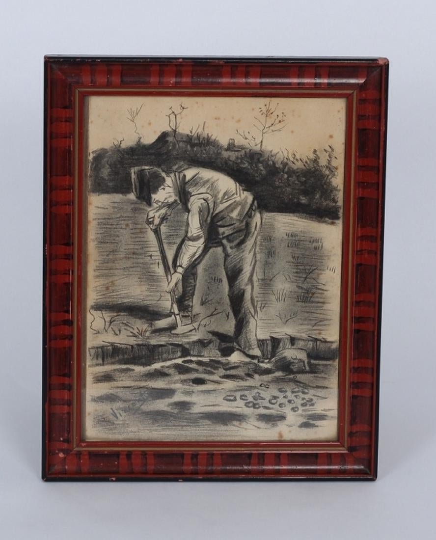 Vincent Van Gogh Dutch (1853-1890) Charcoal (1 of 6)