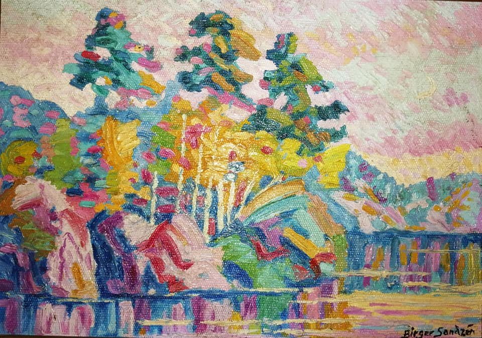 BIRGER SANDZEN (1871 - 1954) OIL ON CANVAS (1 of 5)