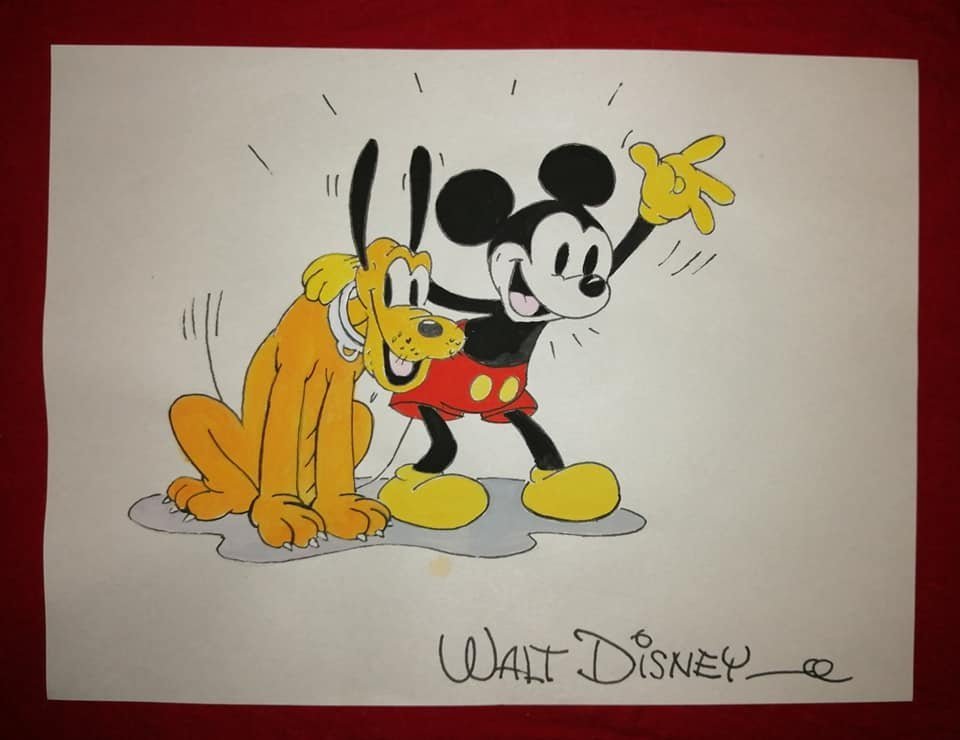 Walt Disney American (1901-1966) Mixed Media (1 of 1)