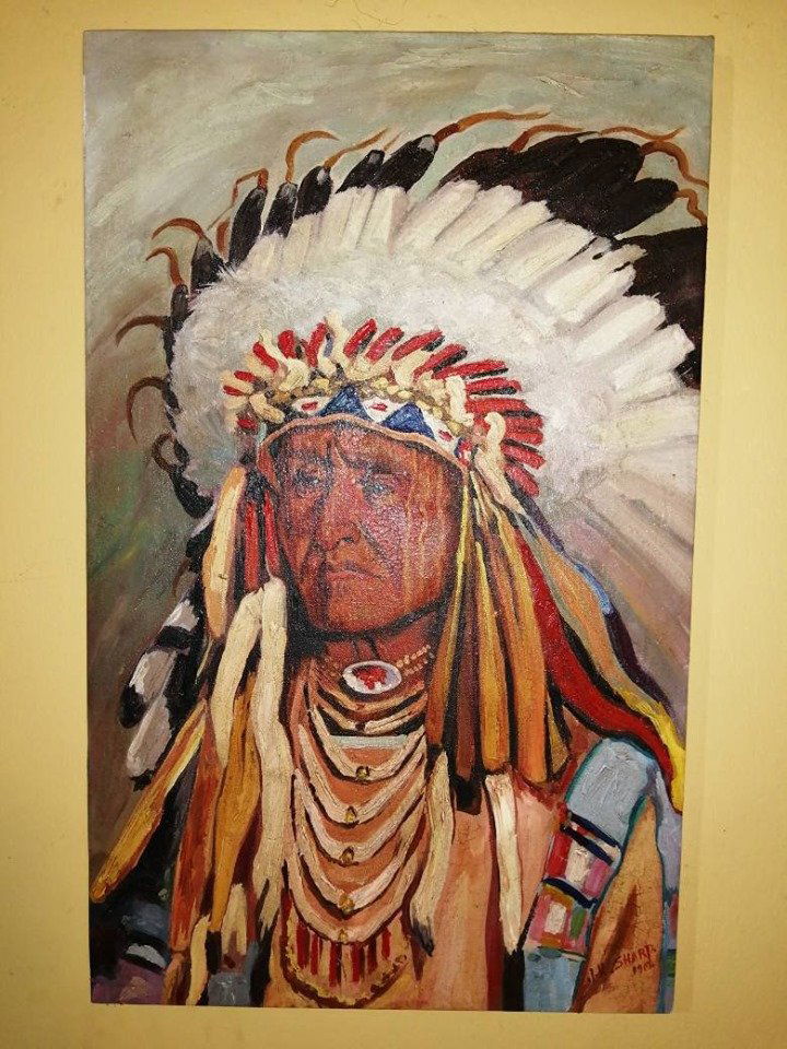 Joseph Henry Sharp (1859-1953) Oil on Canvas: Attributes: Signed . Joseph Henry Sharp - Media: Oil on canvas frame - Dimensions (cm): 61 1/2 by 38 - Dimensions (inches): 24 1/4 by 15 - - Artist biography: Joseph Henry Sharp (September 27, 1859 Â