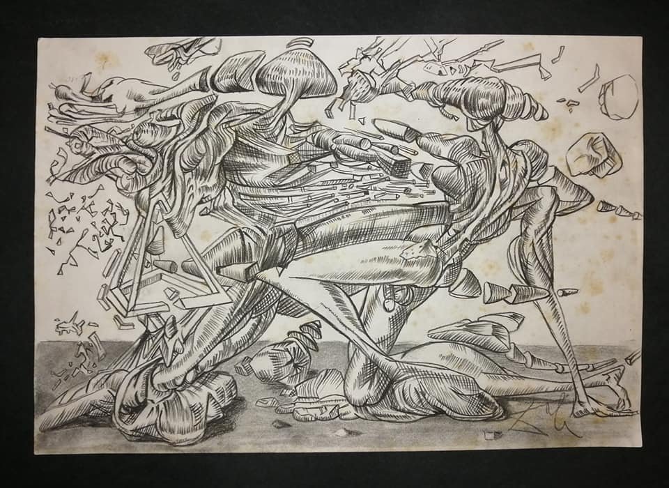 Signed Dali. Ink on paper. (1 of 2)