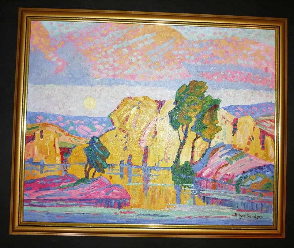 BIRGER SANDZEN (1871 - 1954) OIL ON CANVAS (1 of 8)