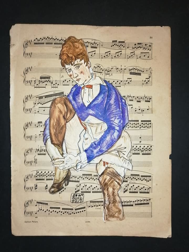 EGON SCHIELE Signed - DRAWING ON PAPER (1 of 2)
