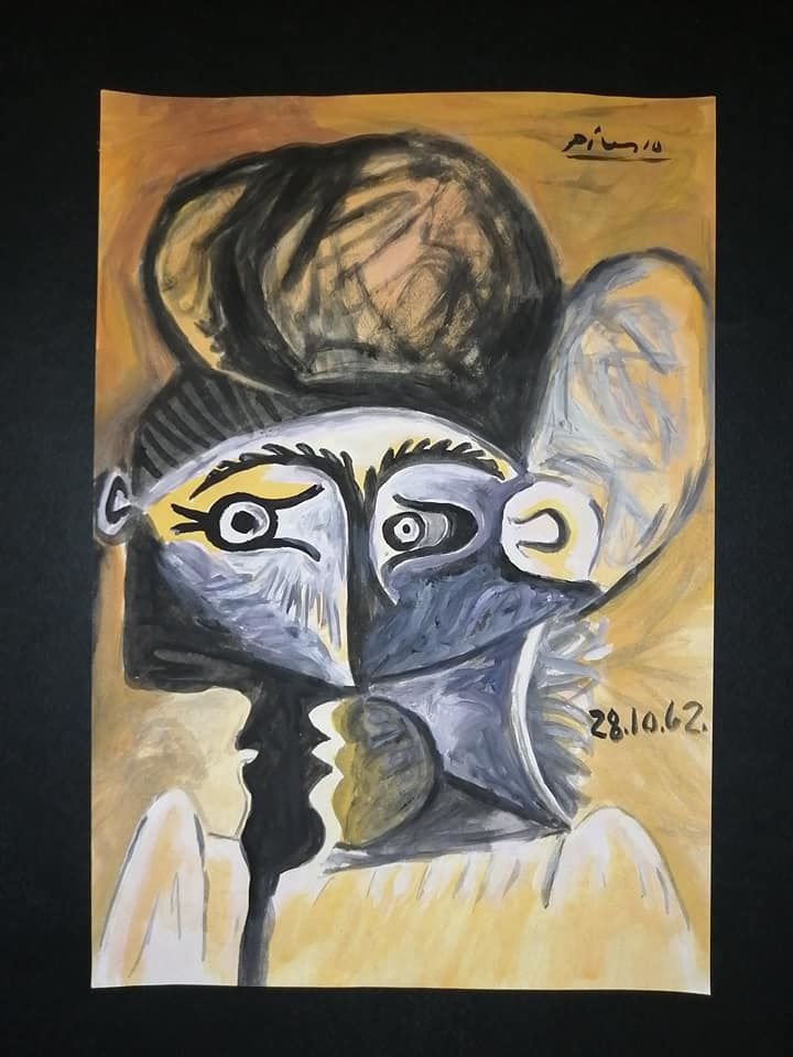 Signed Ink Painting Pablo Picasso (1 of 2)