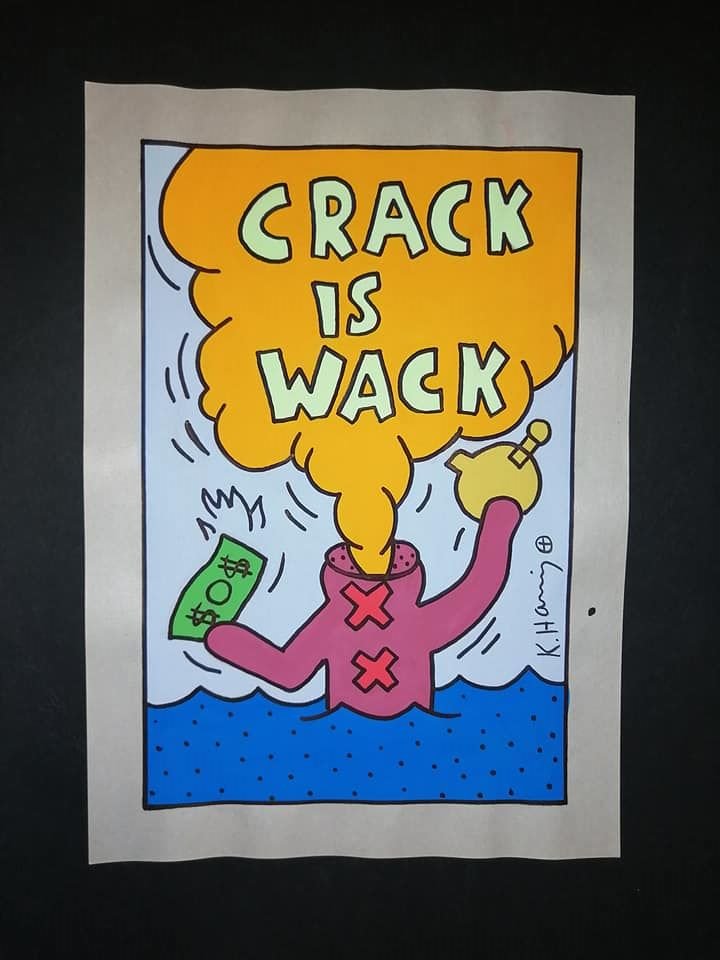 Signed Drawing On Paper Keith Haring (1 of 2)