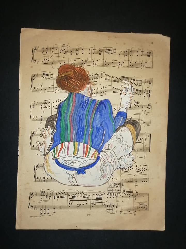 EGON SCHIELE Signed - DRAWING ON PAPER (1 of 2)