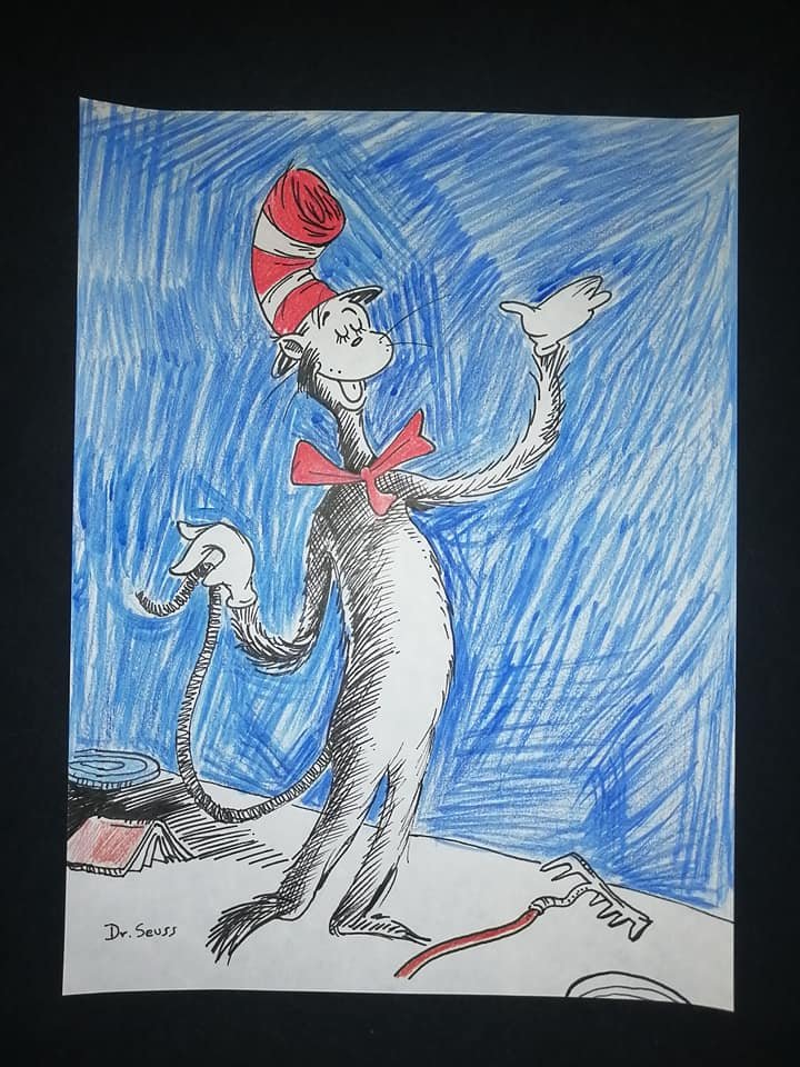 Signed Drawing Dr. Seuss (1 of 2)