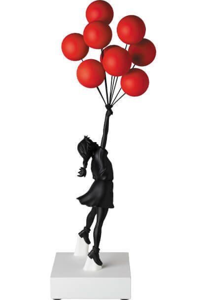 Flying Balloons Girl Black- Banksy (1 of 1)