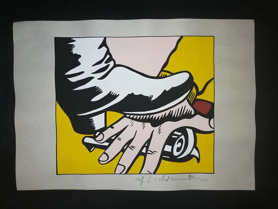 Roy Lichtenstein Mixed Media on paper: Drawing on paper Approx Size: 11 3/4 x 8 1/4 in. Sell as attributed or style of the artist+ Roy Lichtenstein?In the 1960s, Roy Lichtenstein became a leading figure of the new Pop Art movement. Inspire