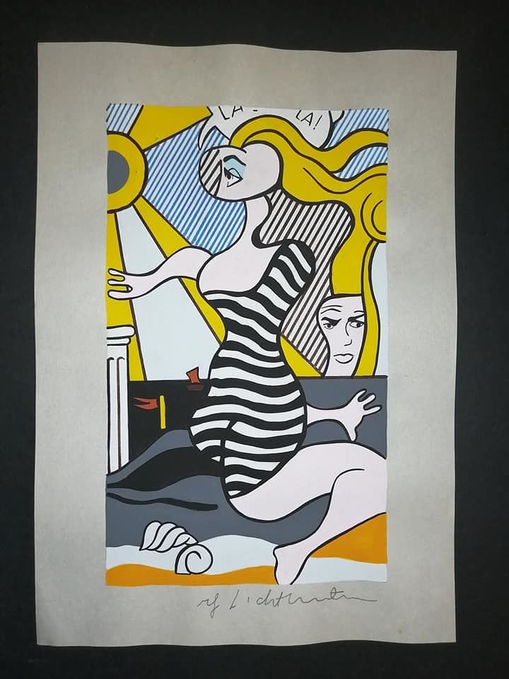 Roy Lichtenstein Mixed Media on paper: Drawing on paper Approx Size: 11 3/4 x 8 1/4 in. Sell as attributed or style of the artist+ Roy Lichtenstein?In the 1960s, Roy Lichtenstein became a leading figure of the new Pop Art movement. Inspire