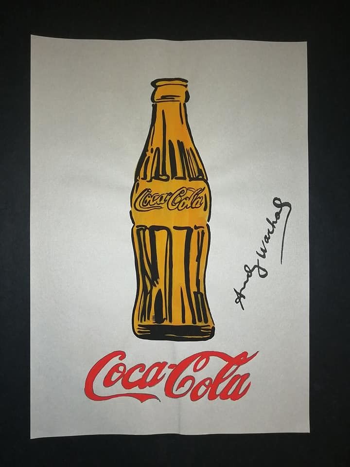 Signed Andy Warhol Mixed Media on Paper (1 of 2)