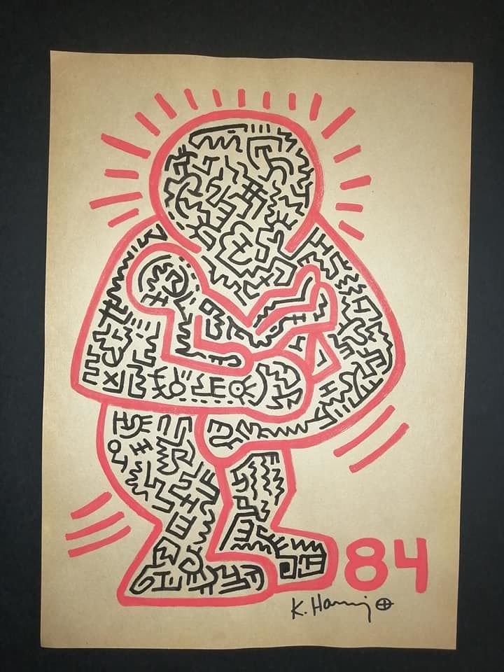 Keith Haring Untitled Marker on Paper (1 of 2)