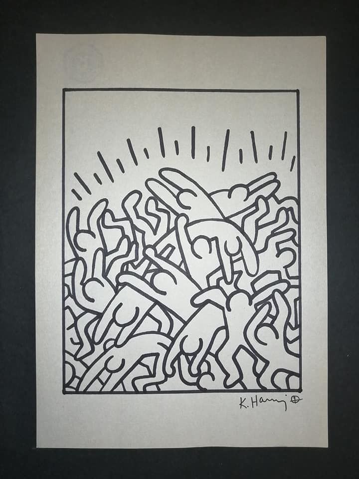 Keith Haring Untitled Marker on Paper (1 of 2)