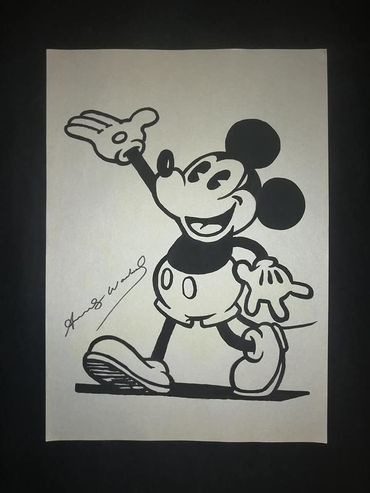 Signed Andy Warhol Mixed Media on Paper (1 of 2)