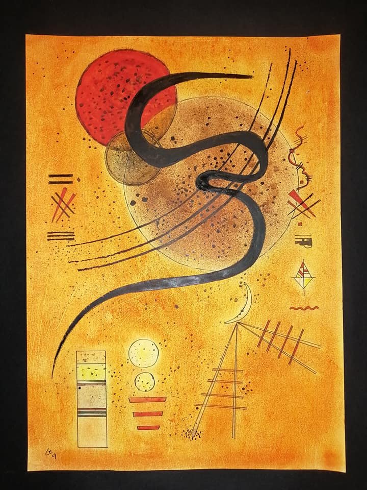 Wassily Kandinsky (1866-1944) -- Mixed Media Drawing (1 of 3)