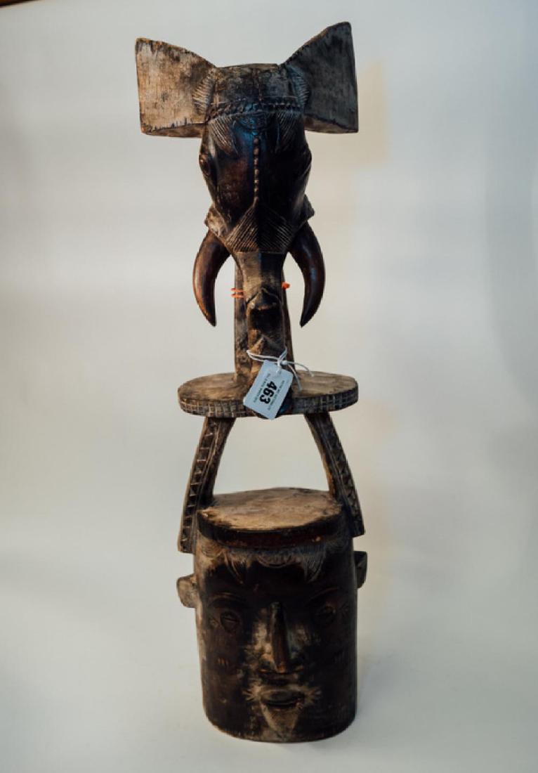 Very large and unusual Funerary Elephant Mask (with (1 of 1)