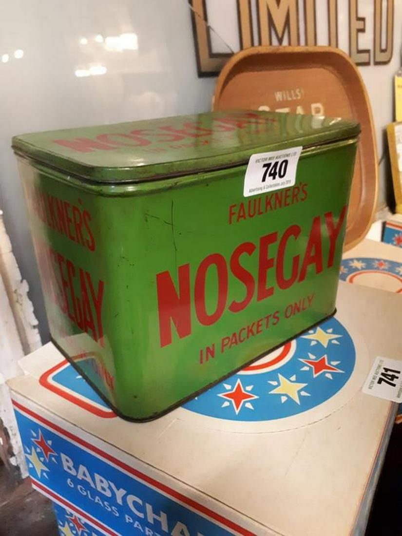 nosegay tobacco tin Rare Faulkner's Nosegay Tobacco Advertising Tin {16 Cm