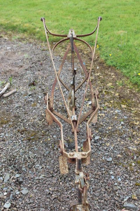 Cast iron Pierce of Wexford grubber.: Cast iron Pierce of Wexford grubber {90 cm H x 200 cm W x 60 cm D}.