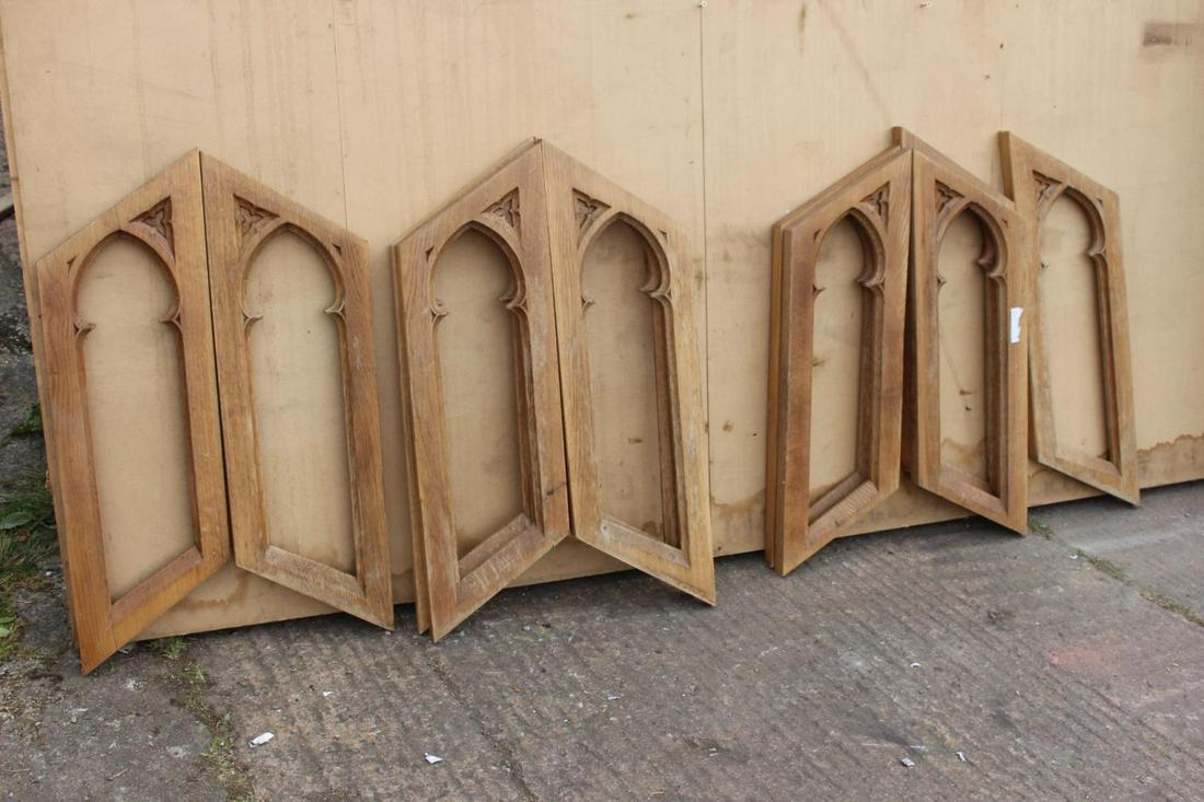 Eleven 19th C. stair railing panels. (1 of 1)