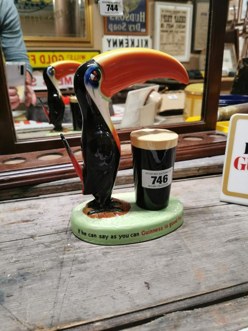 Carlton ware Guinness Toucan advertising figure.: Original Carlton ware Guinness Toucan advertising figure {24cm H}.