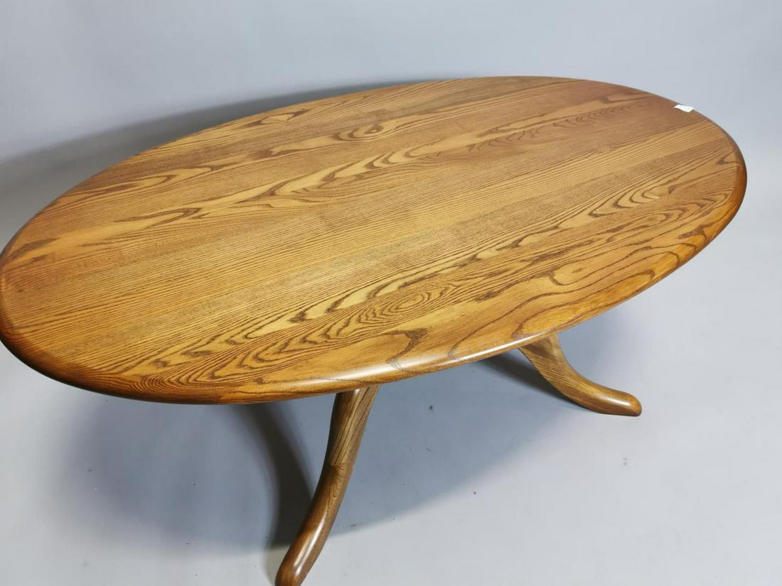 Retro Ercol style coffee table: Ercol coffee table { 50cm H X 123cm W X 76cm D }.