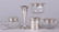 Sterling Silver: Four Boxes, Tea Caddy, Bud Vase