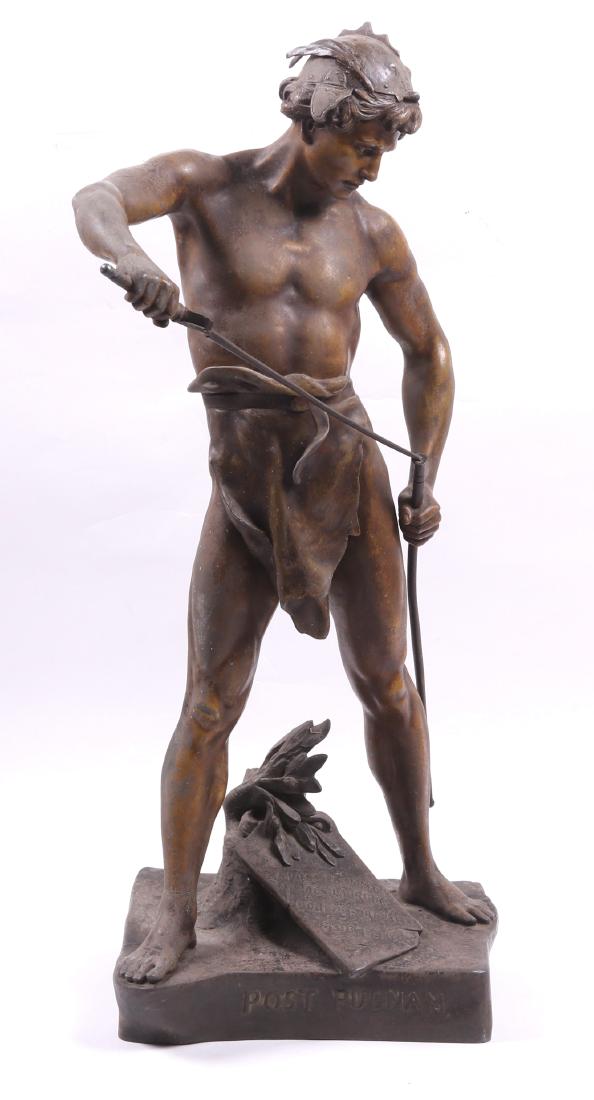After Emile Louis Picault, Large Spelter Figure (1 of 13)
