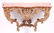 A Carved Wood and Marble Rococo Style Console Table