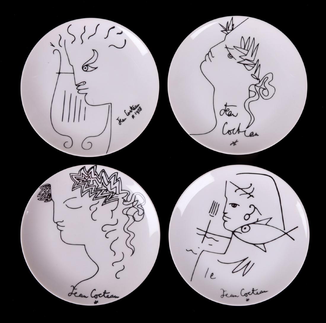 Four Plates Designed by Jean Cocteau (1 of 11)