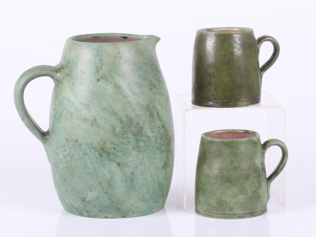 Volkmar Art Pottery Cider Set, Arts and Crafts (1 of 10)