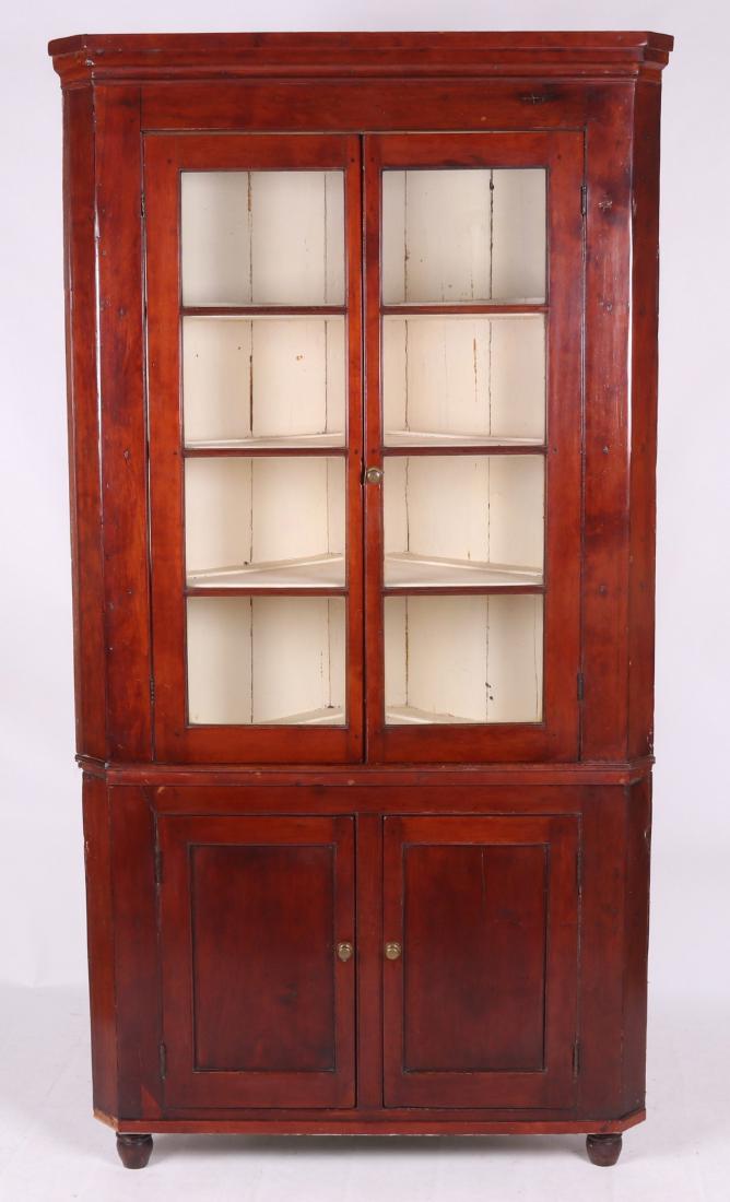 An American Cherry Corner Cupboard, 19th Century (1 of 13)