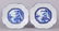 A Pair of Japanese Blue and White Trays